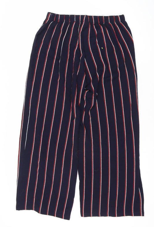 Zara Women's Multicoloured Striped Trousers - Size 14