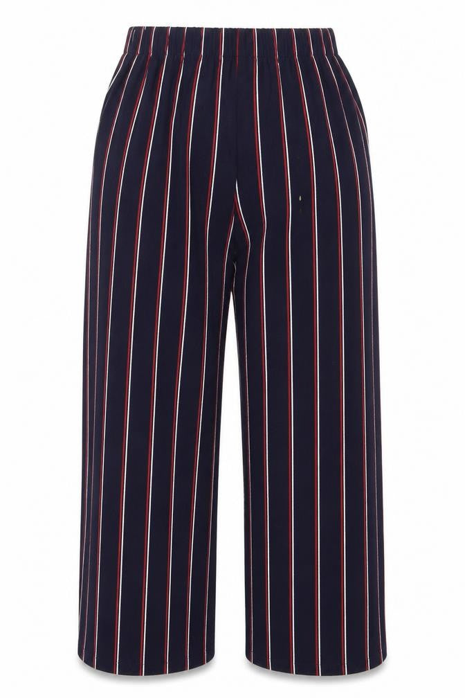 Zara Women's Multicoloured Striped Trousers - Size 14