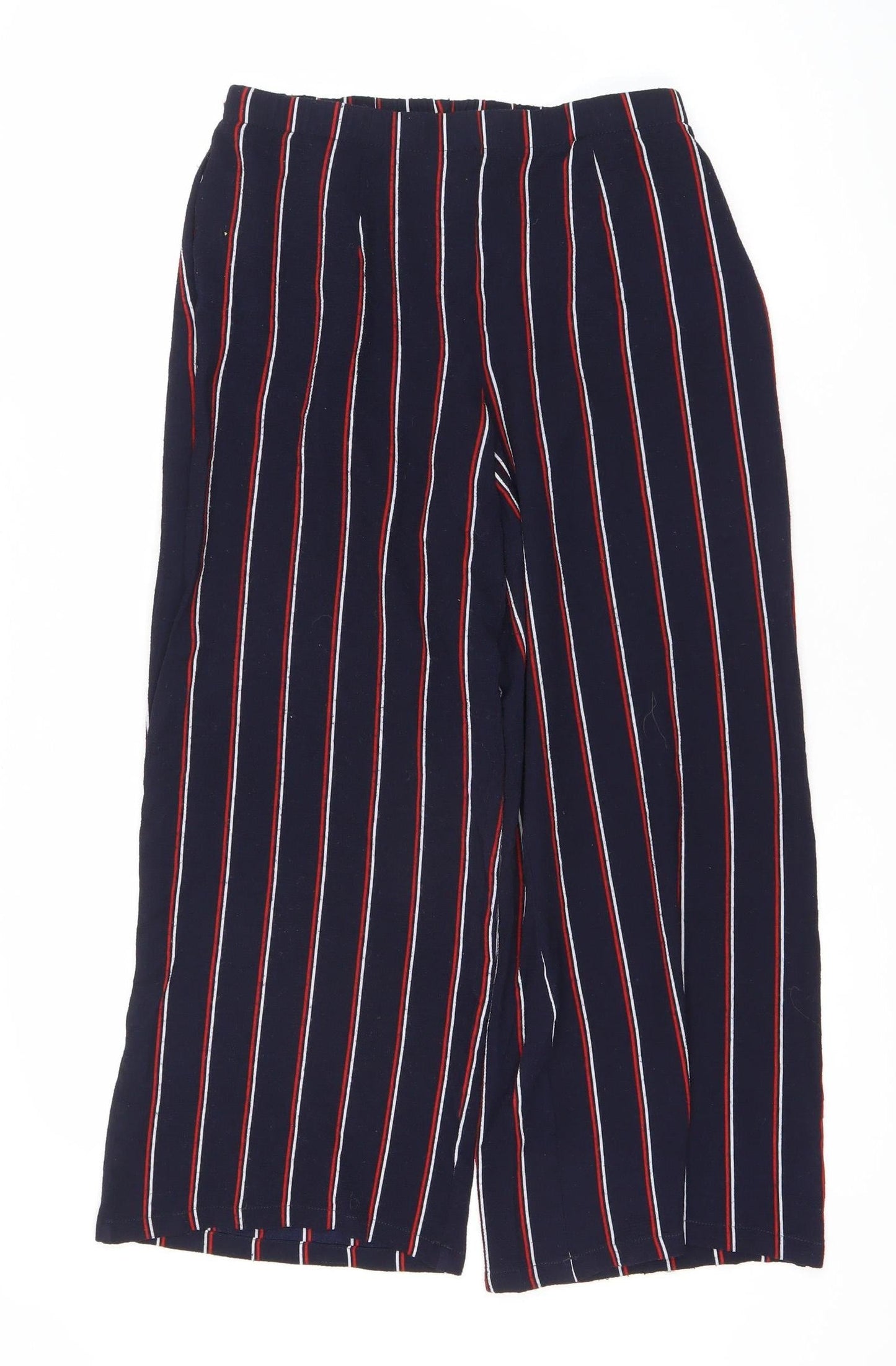 Zara Women's Multicoloured Striped Trousers - Size 14