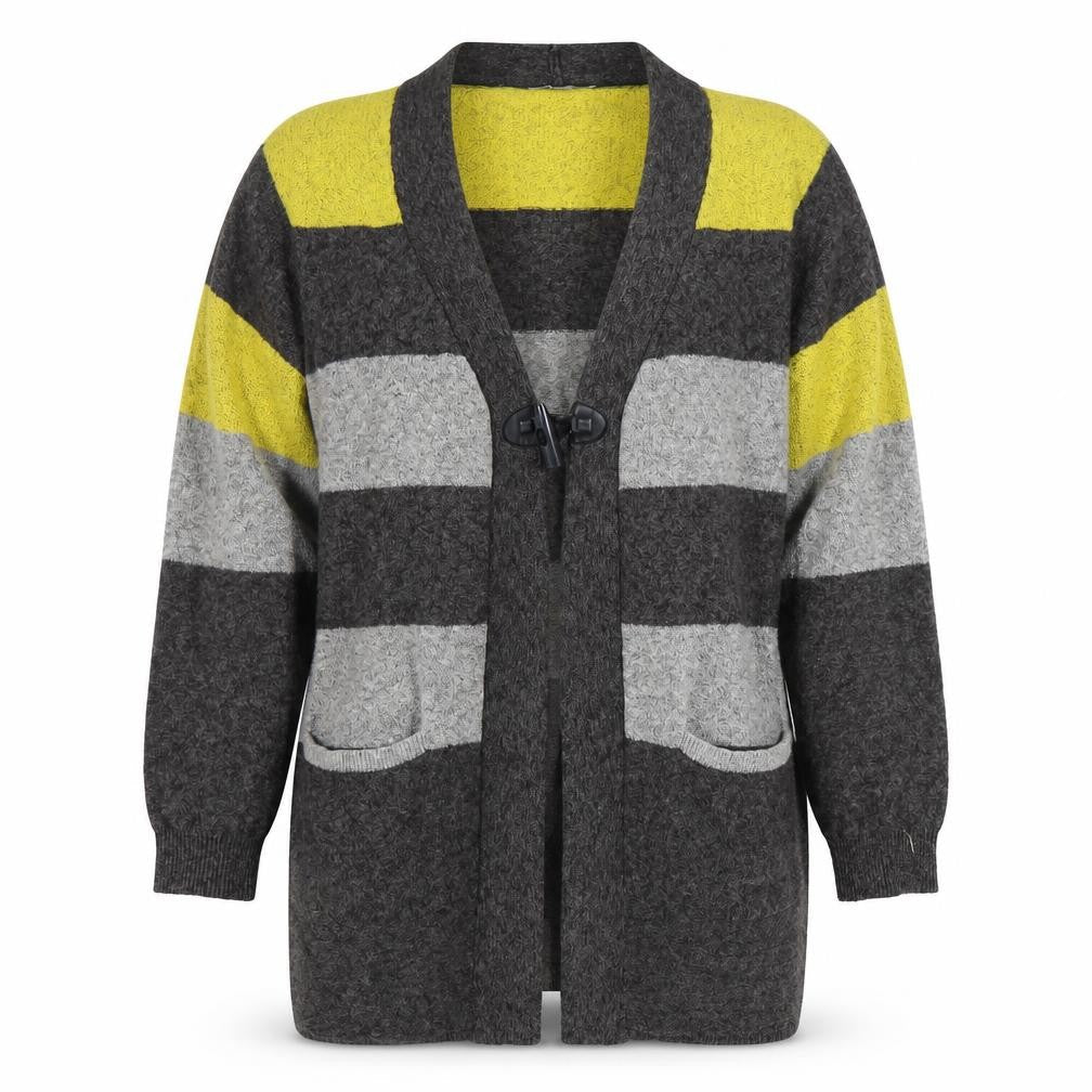 Yara Trail Women's Multicoloured Striped Cardigan, M