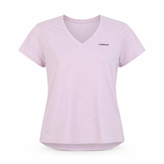 LA Gear Women's Pink V-Neck T-Shirt Size 16