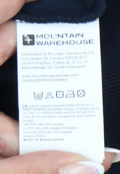 Mountain Warehouse Women's Blue Pullover Hoodie Size 10