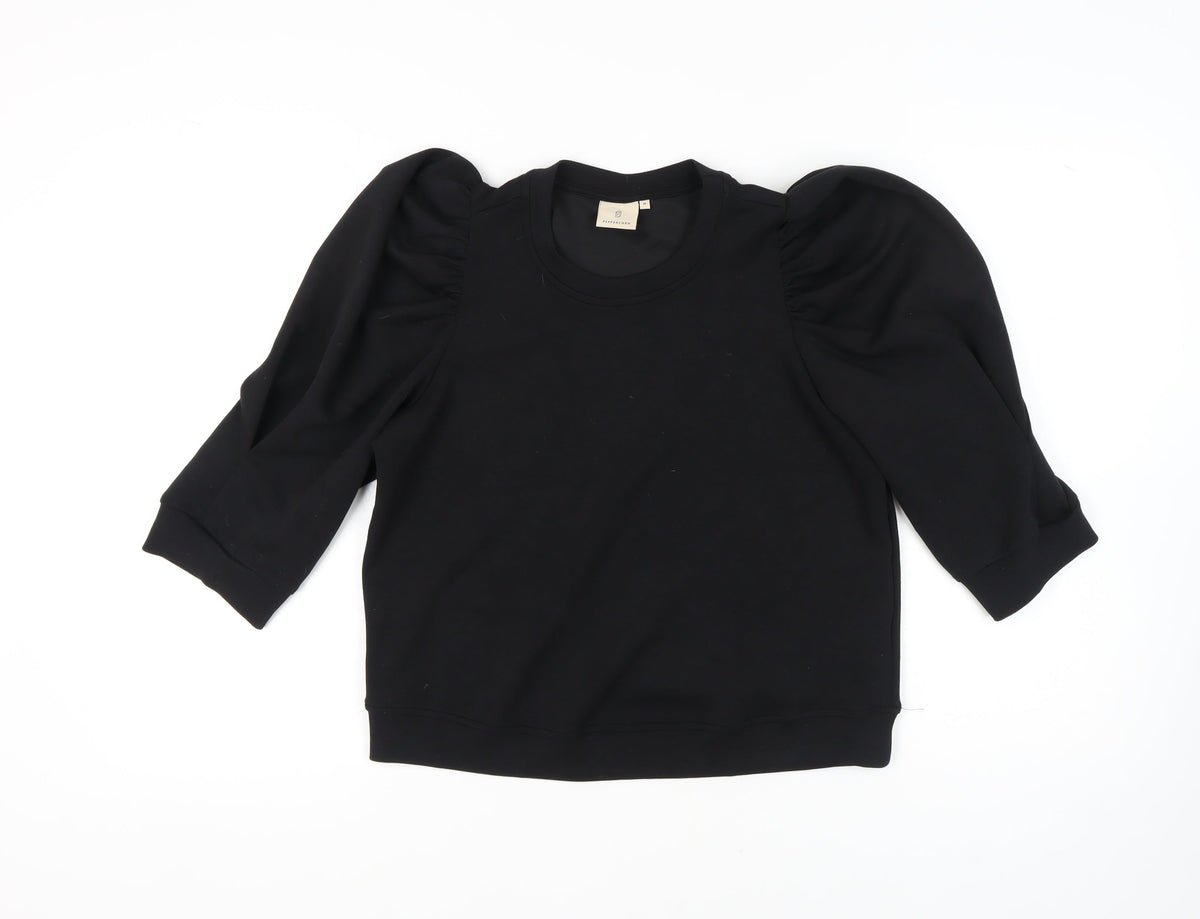 Peppercorn Women's Black Puff Sleeve T-Shirt M