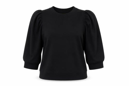 Peppercorn Women's Black Puff Sleeve T-Shirt M