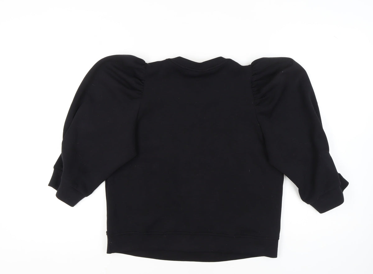Peppercorn Women's Black Puff Sleeve T-Shirt M