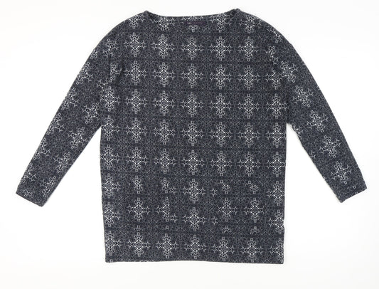 Marks and Spencer Women's Geometric Long Sleeve Top