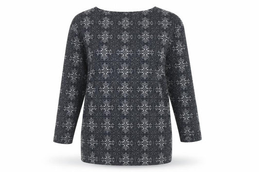 Marks and Spencer Women's Geometric Long Sleeve Top