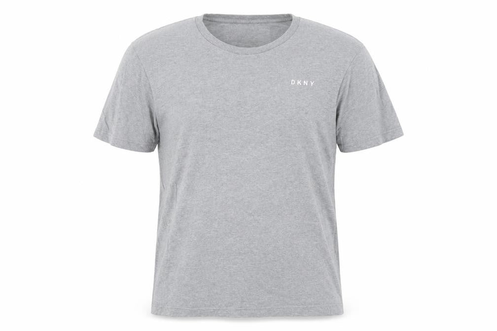 DKNY Men's Grey Large Cotton Crew Neck T-Shirt