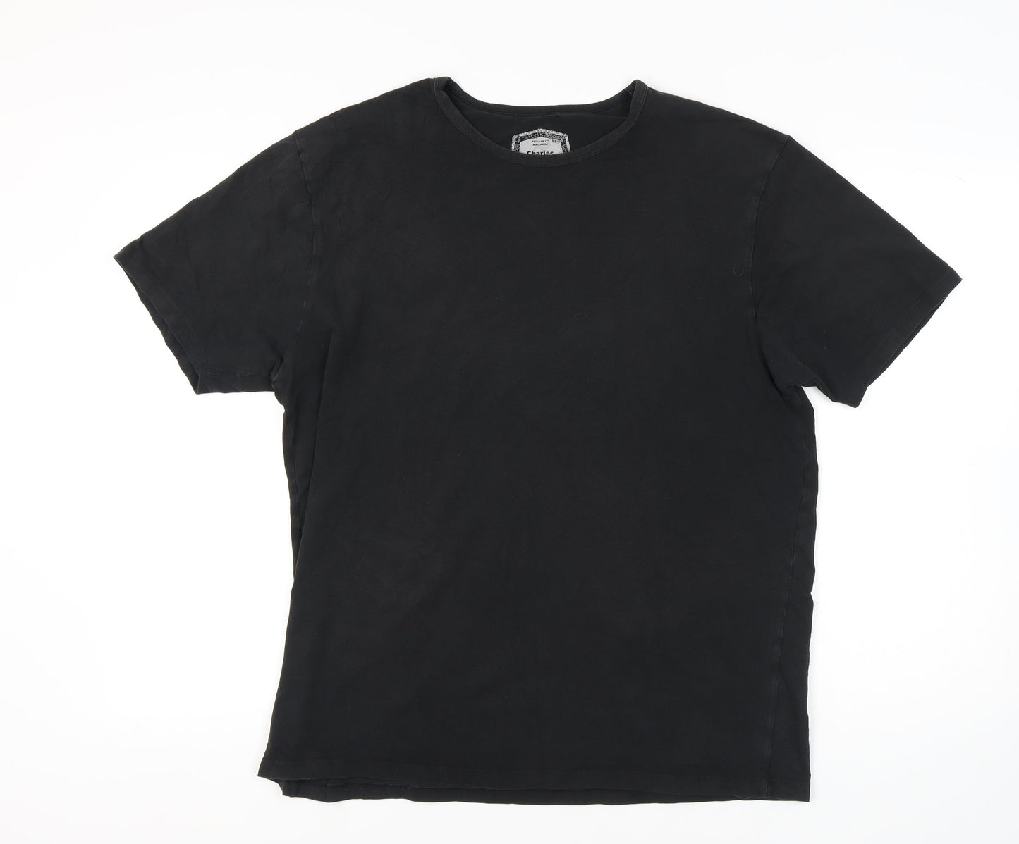 Charles Wilson Men's Black 2XL Crew Neck T-Shirt
