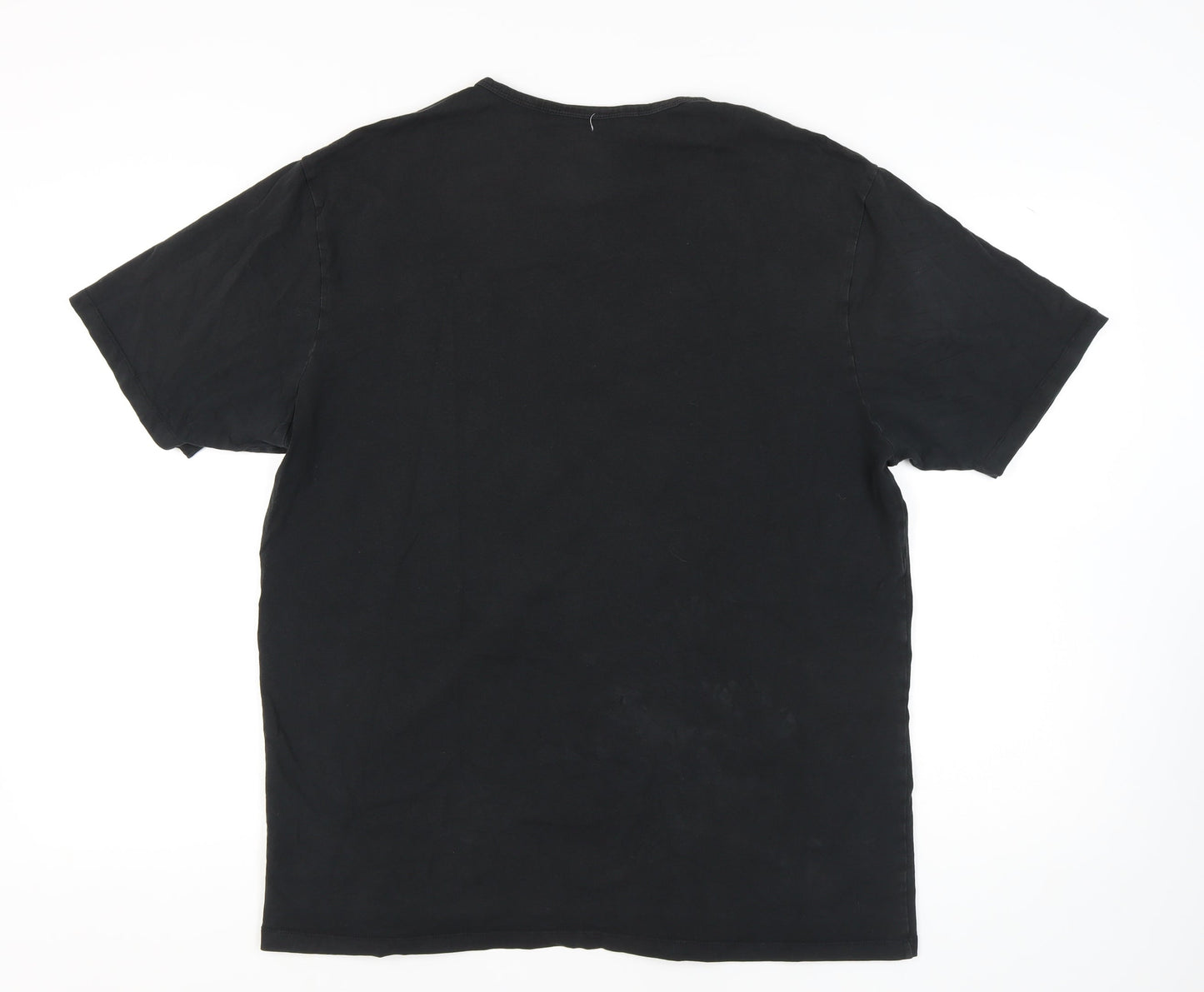 Charles Wilson Men's Black Regular Fit T-Shirt 2XL