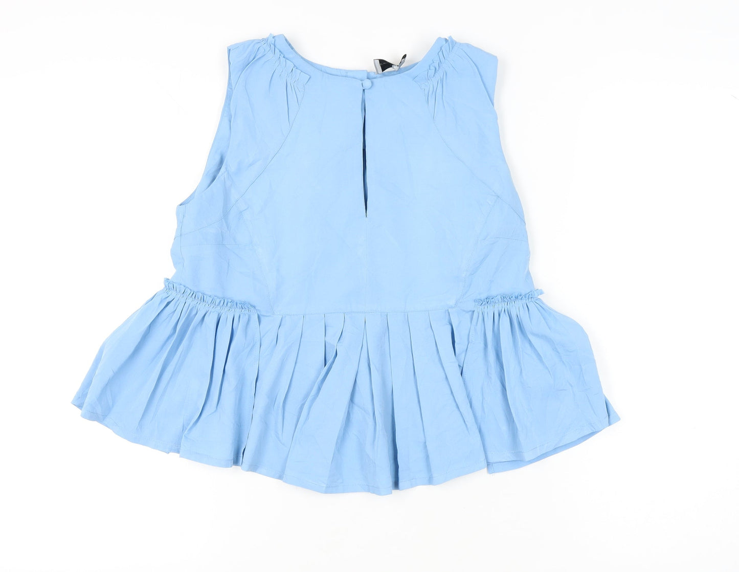 ASOS Women's Blue Sleeveless Top - Size 10