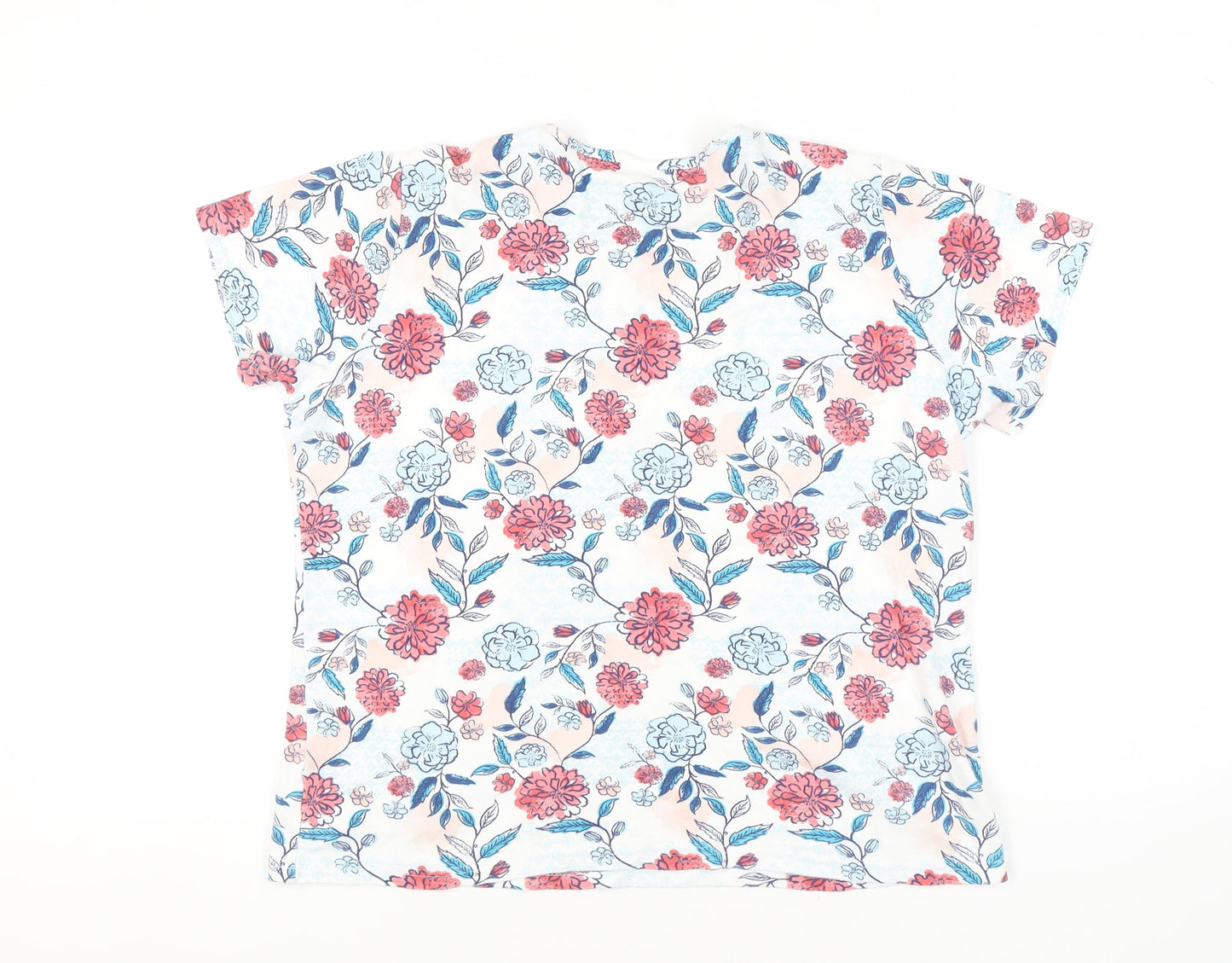 ISLE ESSENTIALS Women's Floral T-Shirt Size L Multicoloured