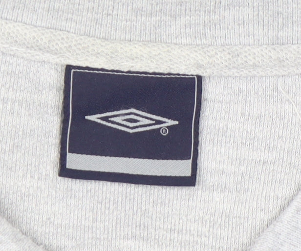 Umbro Men's Grey Polo Shirt XL Short Sleeve Casual