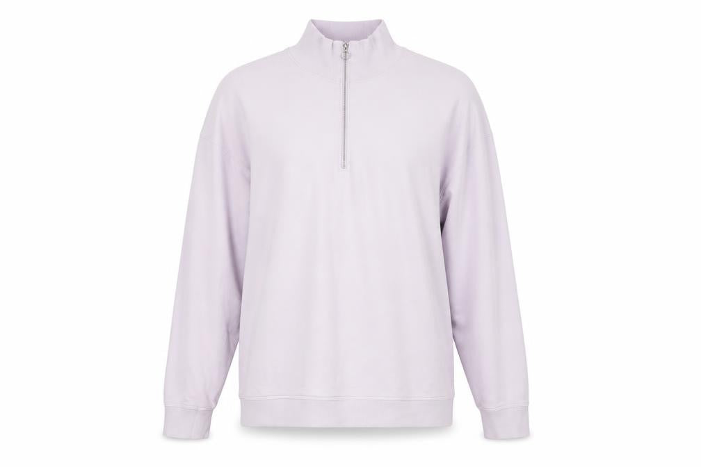 Marks & Spencer Women's Purple Mock Neck Sweatshirt Size 12