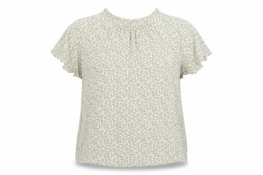 Marks and Spencer Women's Green Floral Top Size 14