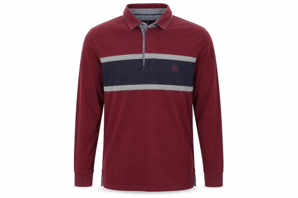 Marks & Spencer Mens Red Long Sleeve Polo M