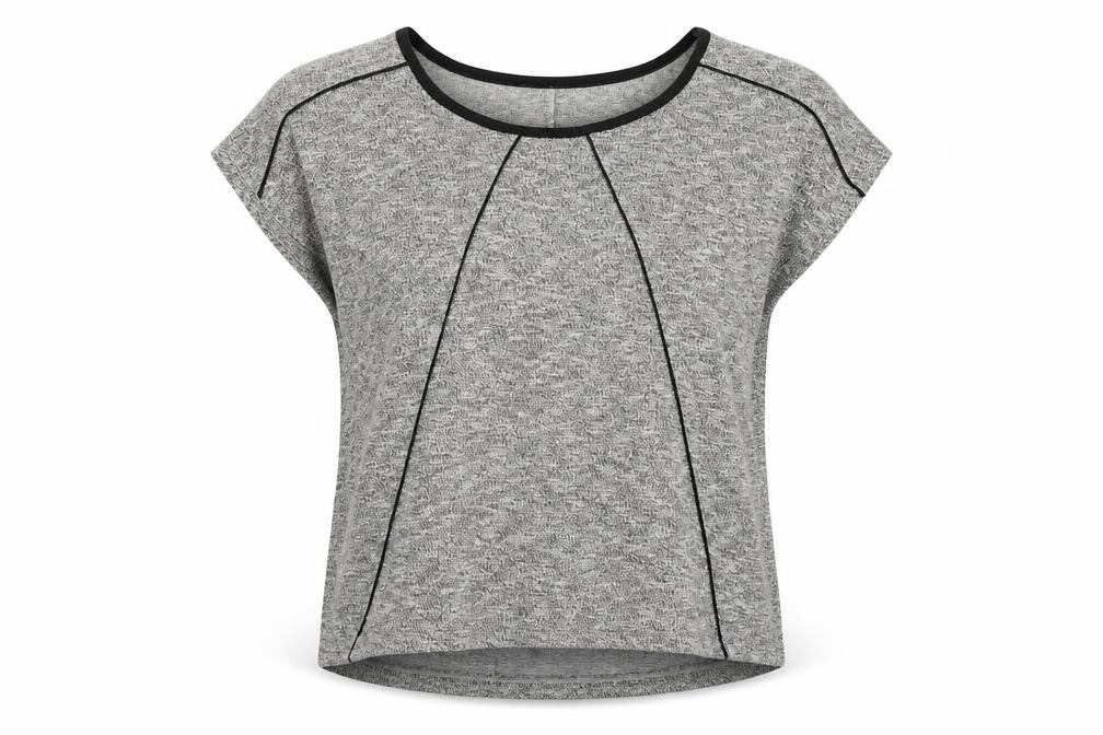 Mango Women's Grey T-Shirt, Size 8, Casual Basic Style