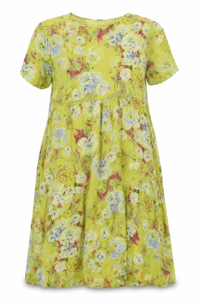 Unisono Women's Floral Dress Multicoloured Size L