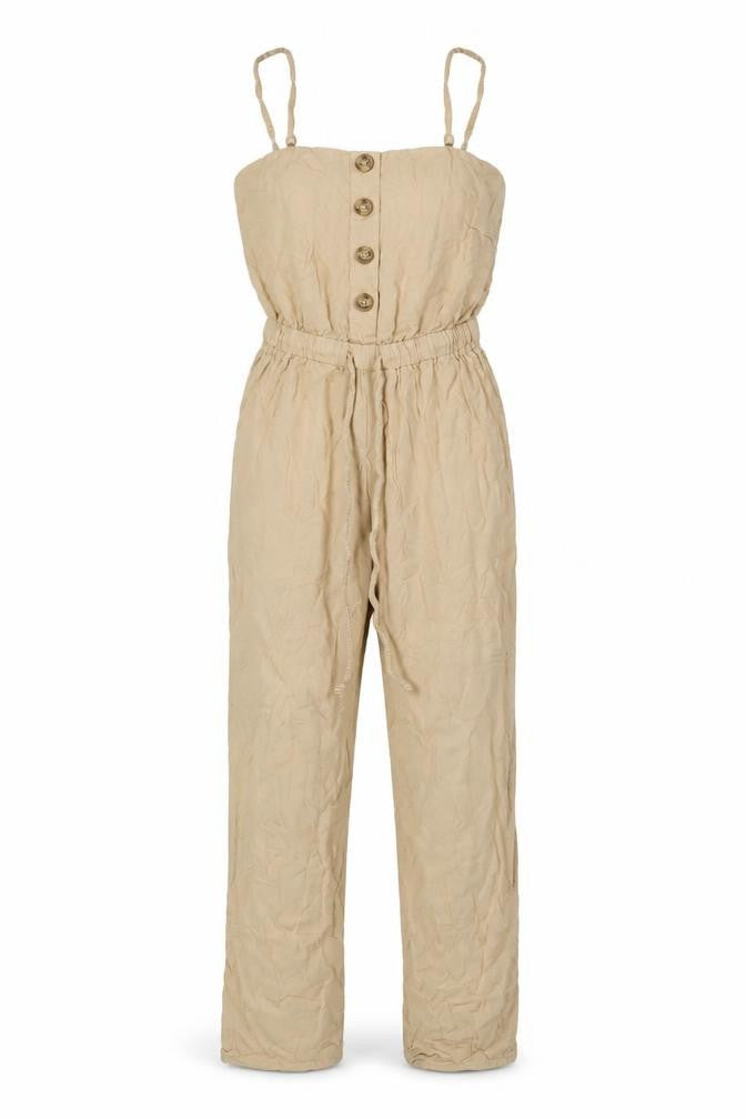 AMISU Beige Women's Jumpsuit - Size 6 Summer Casual