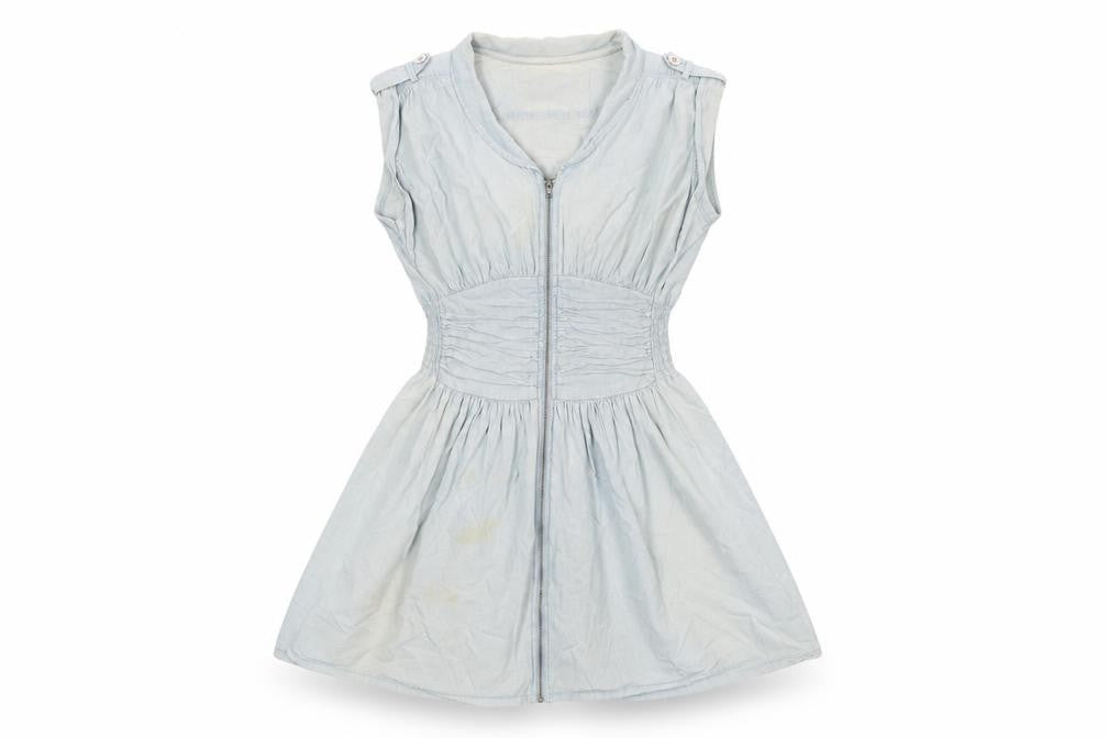 Next Women's Blue Chambray Shirt Dress Size 10