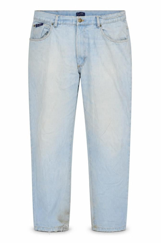 Union Blues Men's Light Blue Straight Jeans 42XL