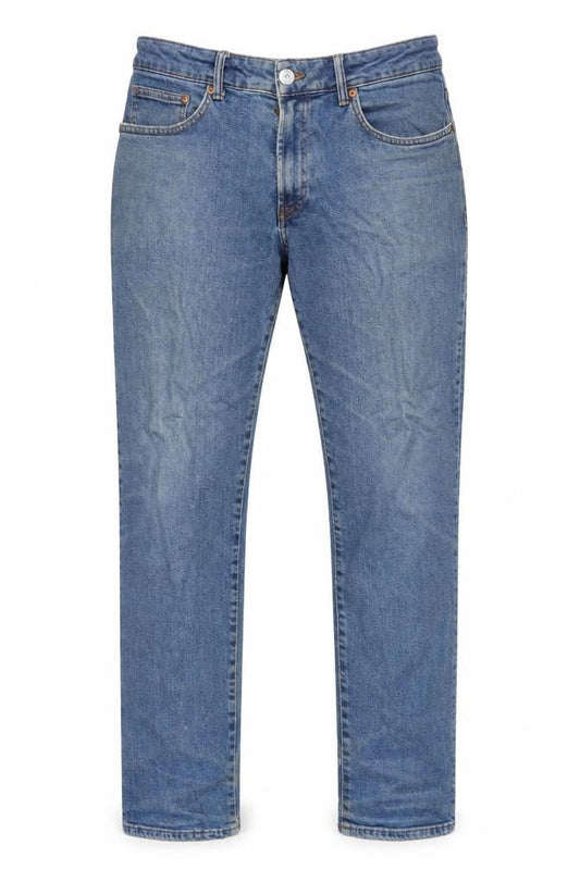 H&M Men's Blue Regular Fit Straight Jeans 34/32