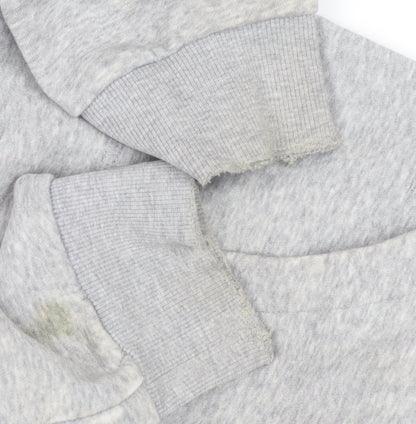 Brand and care label for Adidas Men's Grey Full Zip Hoodie S