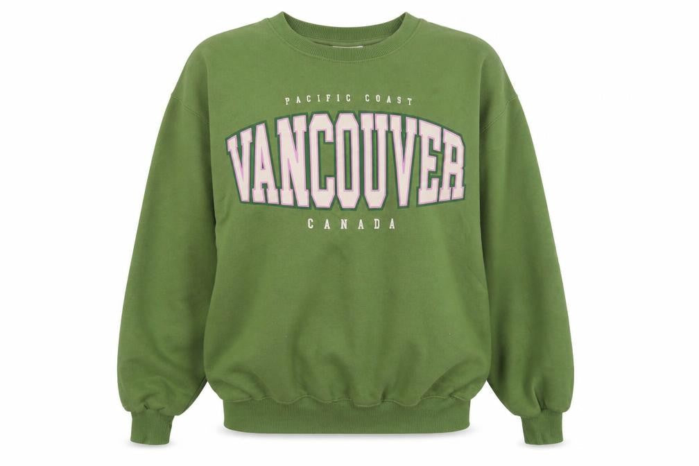 Pull&Bear Green Unisex Graphic Sweatshirt, S