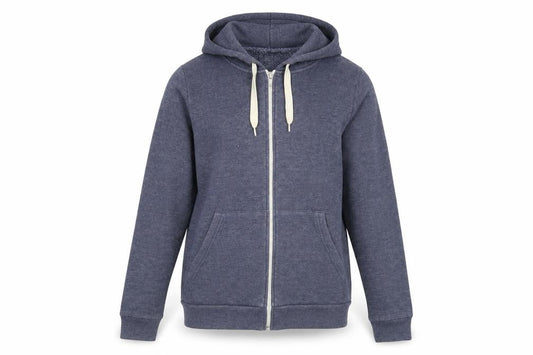 Topshop Women's Blue Full Zip Hoodie, Size 10, Casual Wear