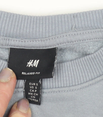 H&M Womens Grey Relaxed Fit Sweatshirt, S