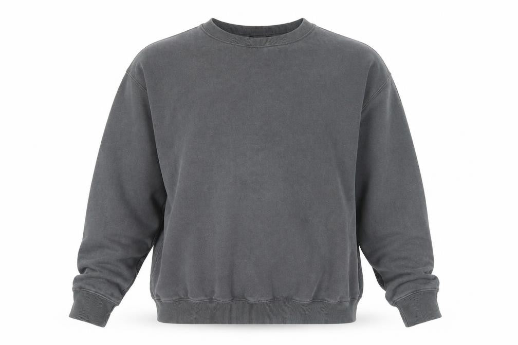 New Look Grey Unisex Crew Neck Sweatshirt L