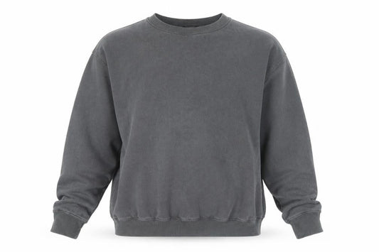 New Look Grey Unisex Crew Neck Sweatshirt L
