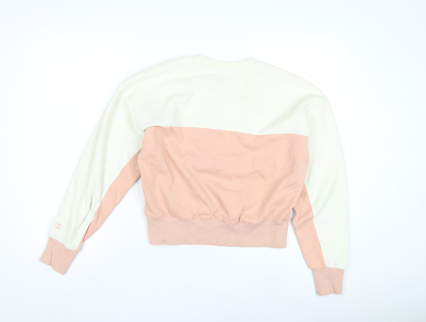 Champion Women's Ivory XS Colourblock Pullover Sweatshirt