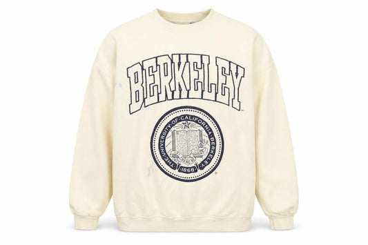 Pull&Bear Mens Ivory UC Berkeley Sweatshirt S