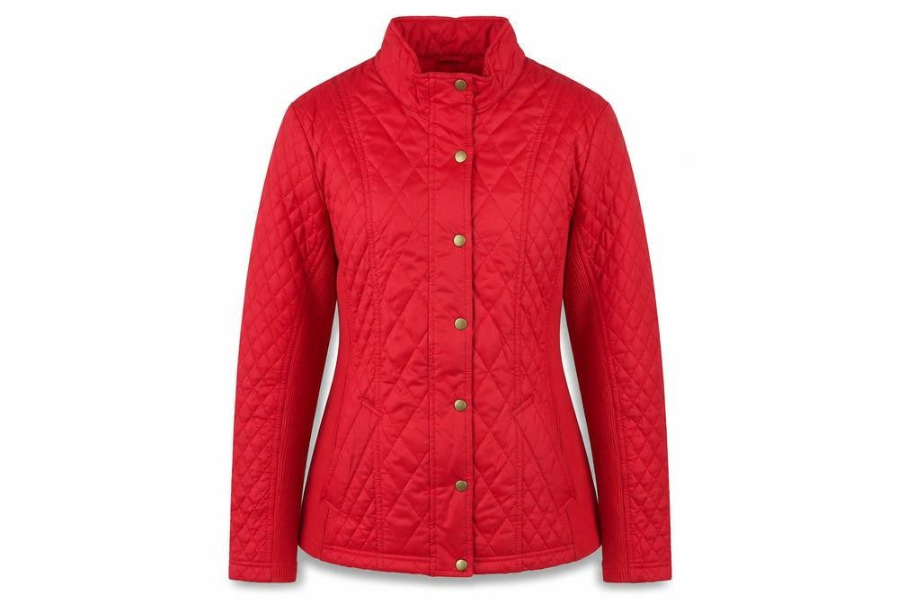 Merona Women's Red Quilted Jacket XL