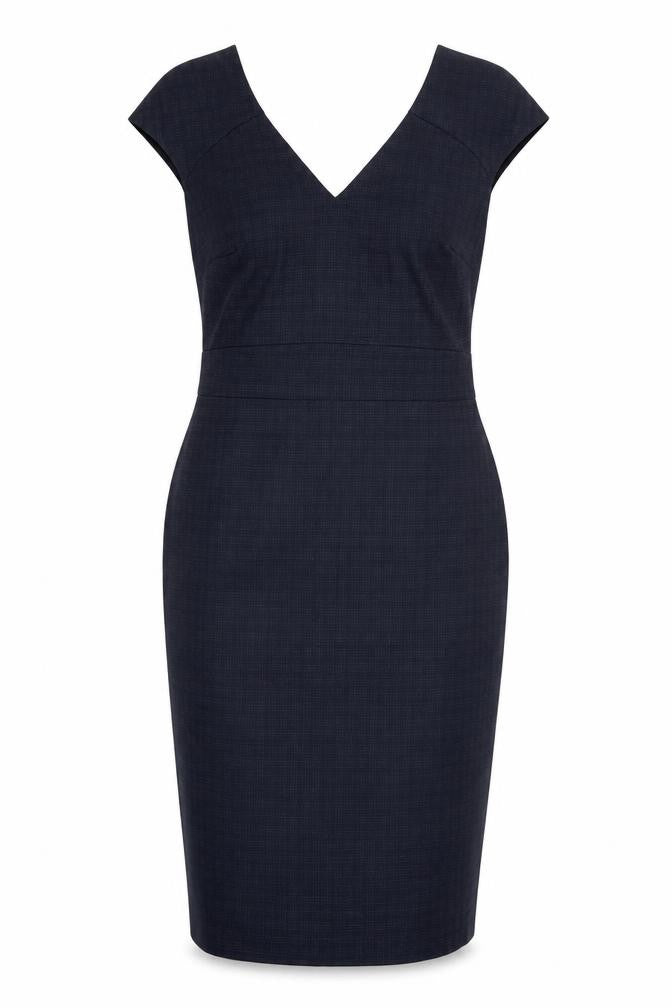 Next Women's Black Check Sheath Dress Size 12