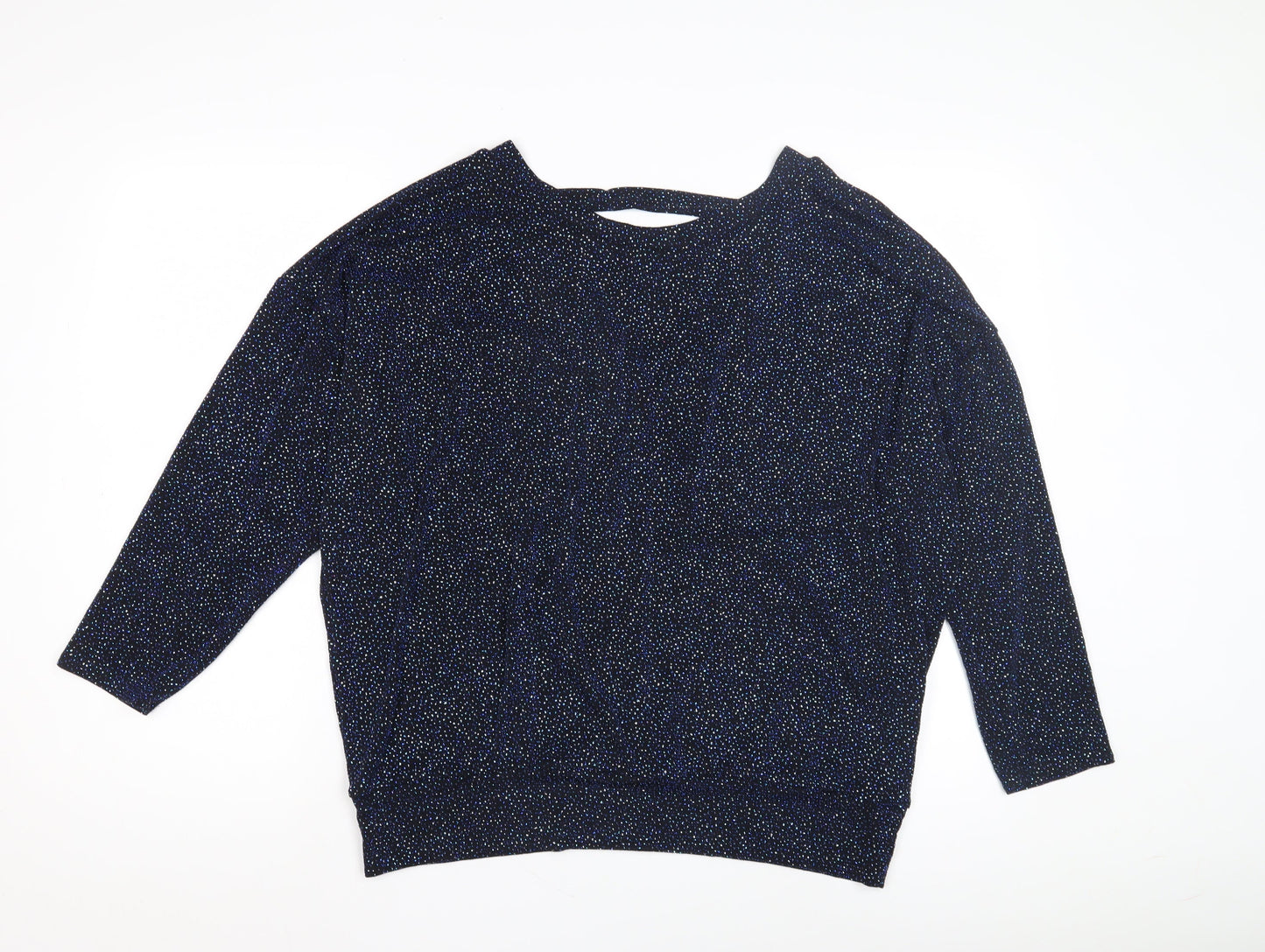 Roman Black Women’s 3/4 Sleeve Sparking Top
