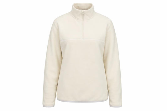 ASOS DESIGN Women's Ivory Sweatshirt, S, Casual 1/2 Zip