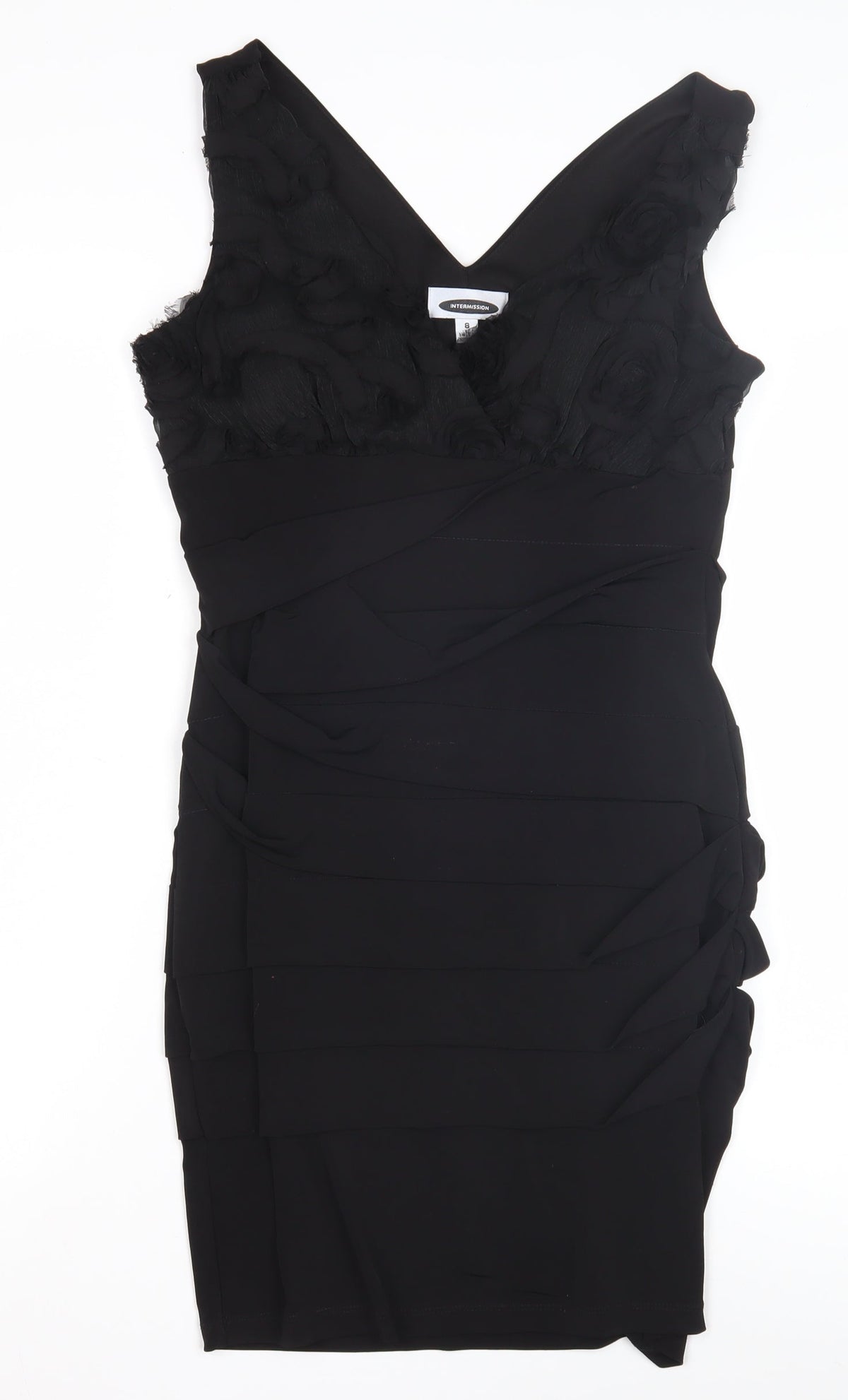 Intermission Women’s Black Bodycon Party Dress Size 8