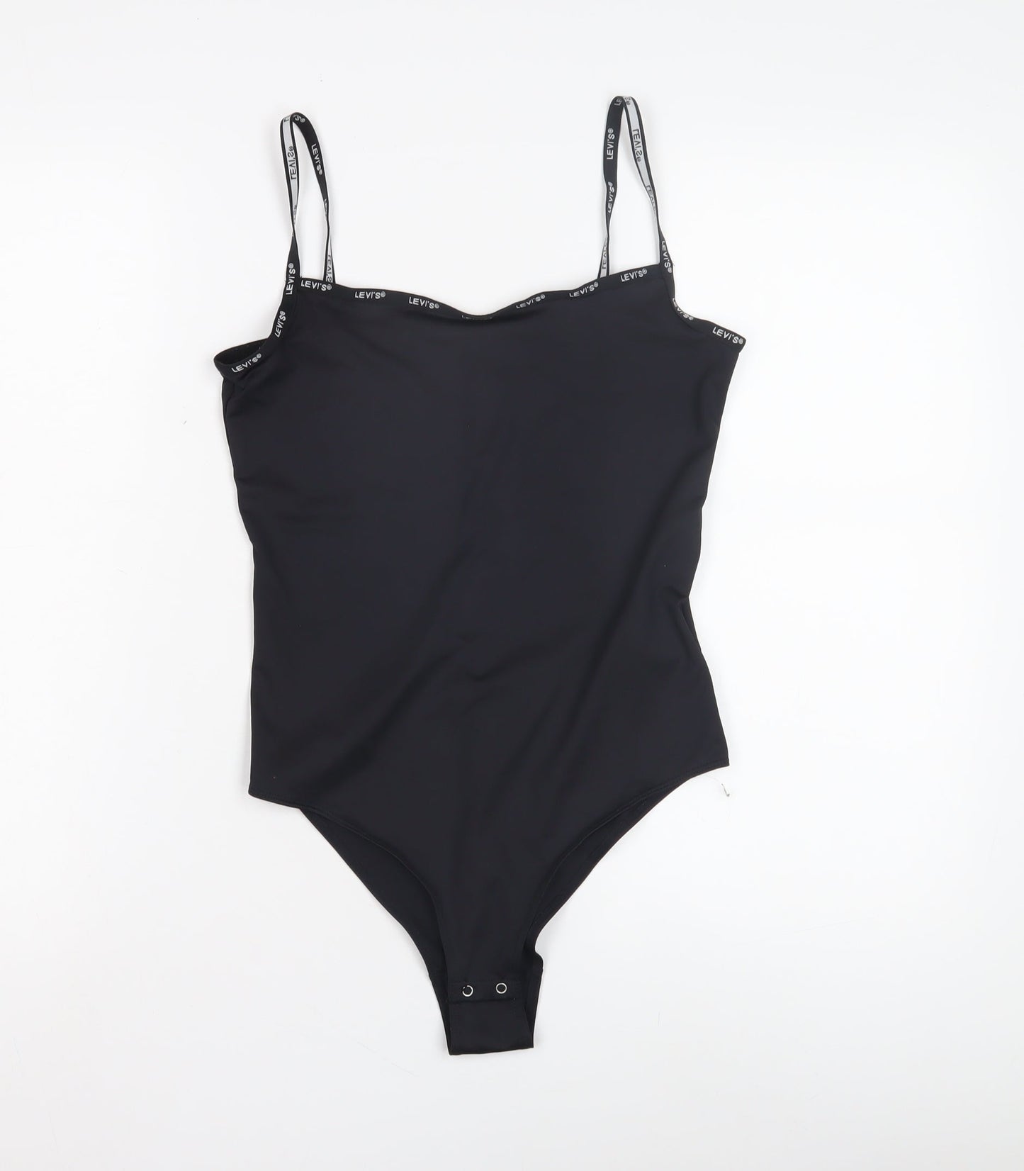 Levi's Women's Black Bodysuit, Size S, Scoop Neck