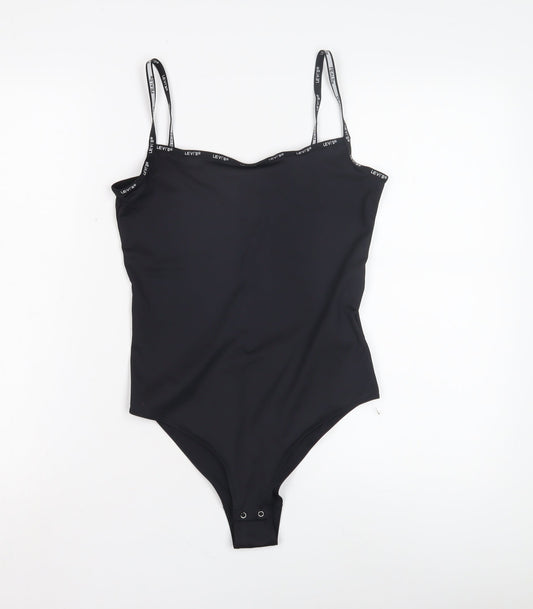 Levi's Women's Black Bodysuit, Size S, Scoop Neck