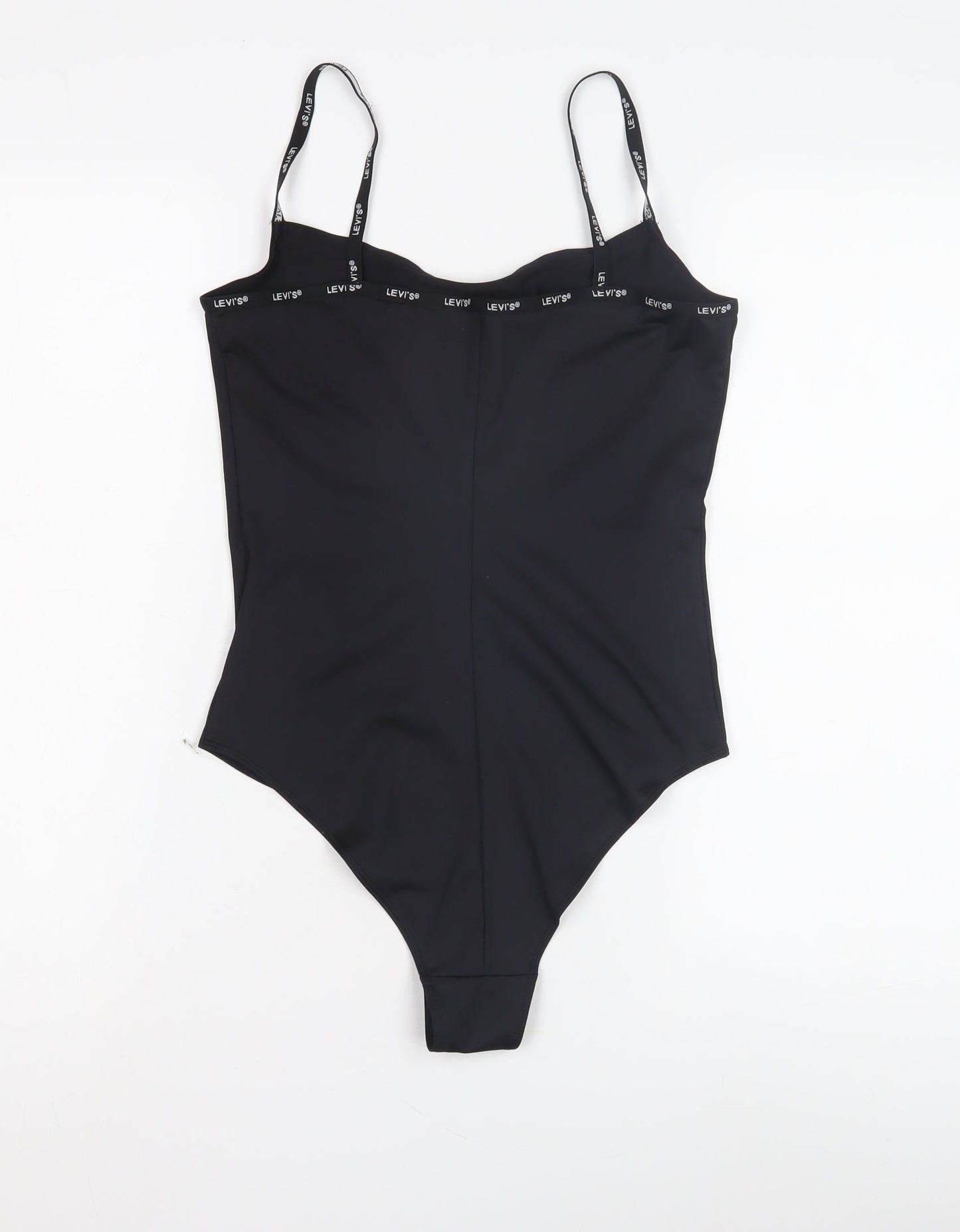 Levi's Women's Black Bodysuit, Size S, Scoop Neck