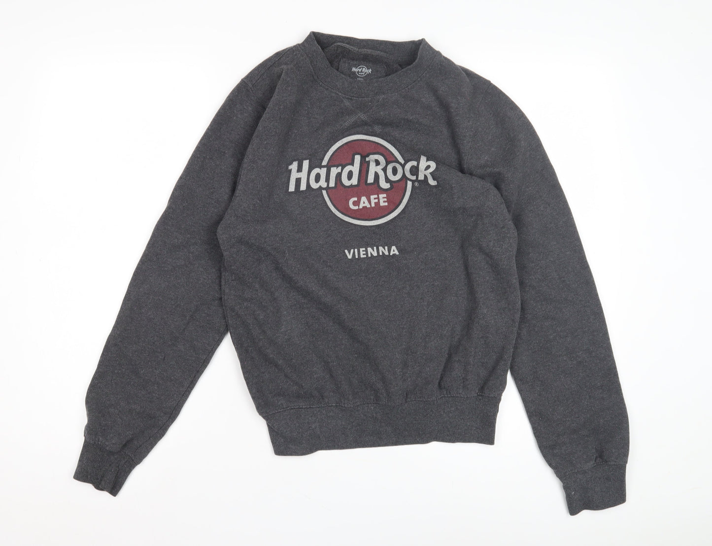 Hard Rock Cafe Grey Unisex Sweatshirt, Size S, Pullover
