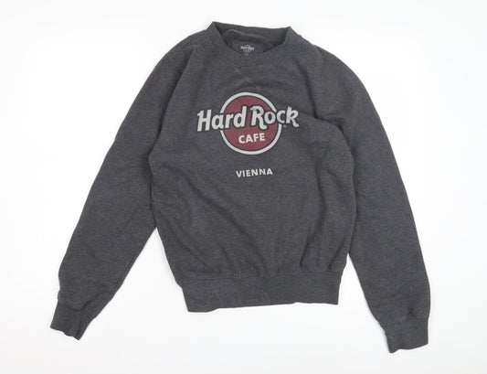 Hard Rock Cafe Grey Unisex Sweatshirt, Size S, Pullover