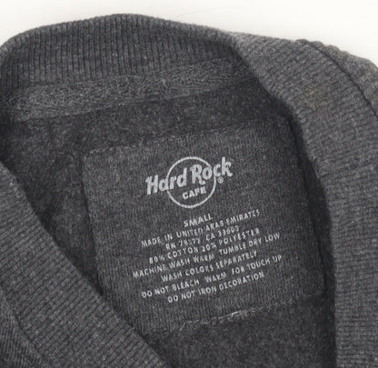 Hard Womens Rock Cafe Grey Sweatshirt, Pullover Size S,