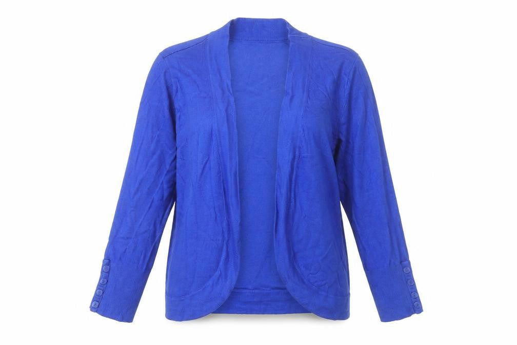 Debenhams Women's Blue Open Front Cardigan - Size 12