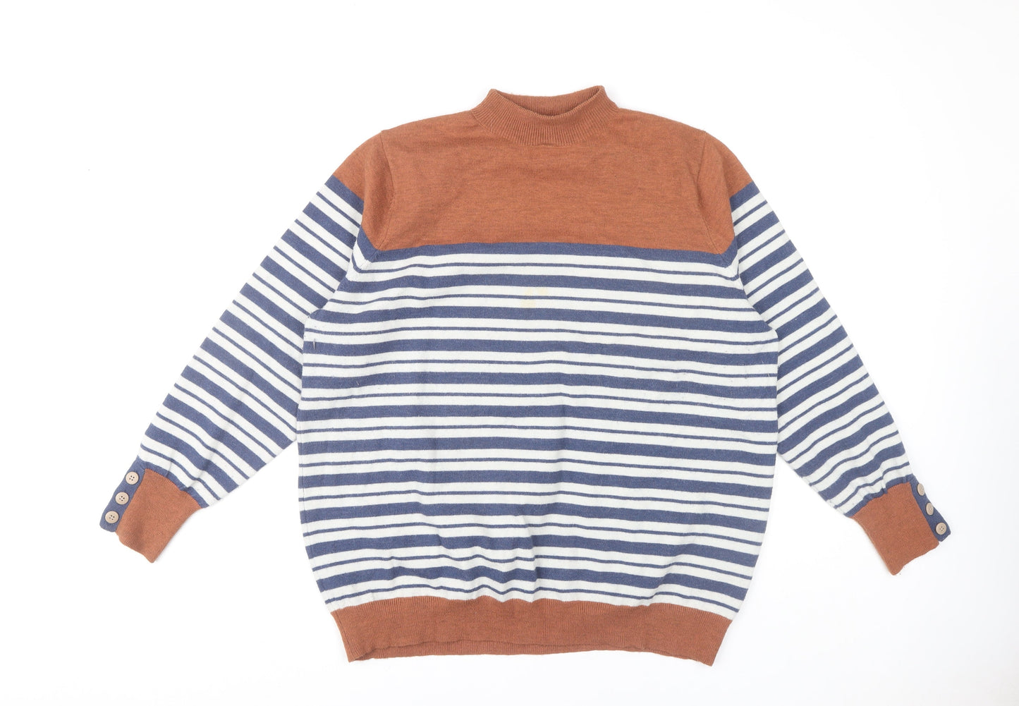 Julipa Women's Multicoloured Striped Pullover Jumper