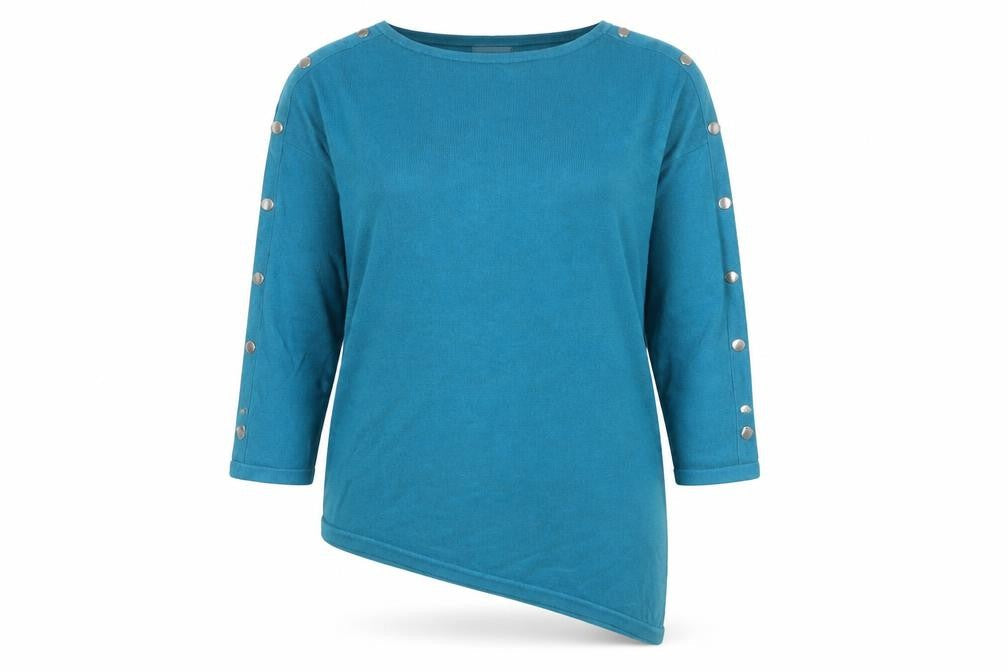 JD Williams Women's Blue Acrylic Pullover Jumper