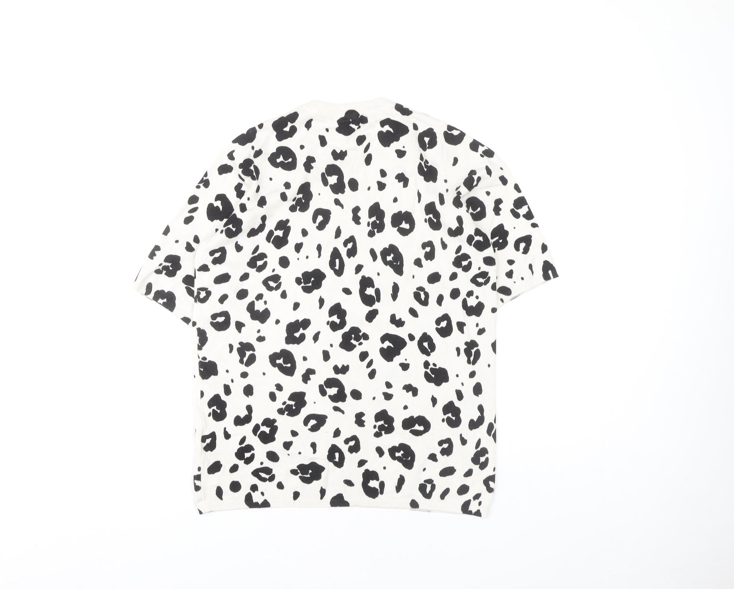 Marks & Spencer Women's M White Animal Print T-Shirt
