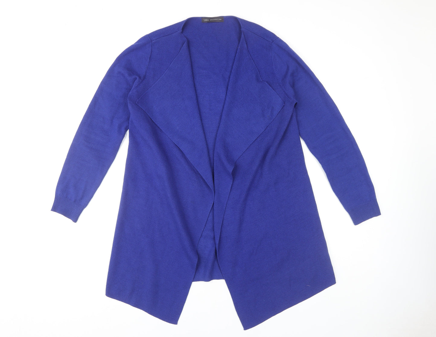 Marks & Spencer Women's Blue Open Front Cardigan M